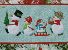 Snow Family Holiday Wall Hanging Pattern