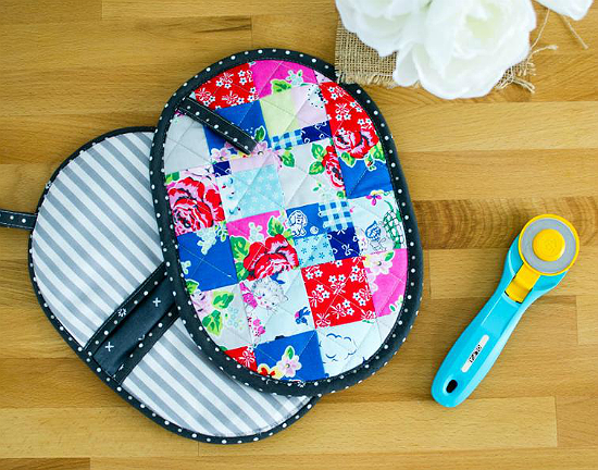 Make Charming Pot Holders From Orphan Blocks Quilting Digest