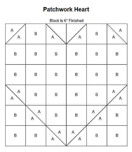 Patchwork Heart Block Pattern