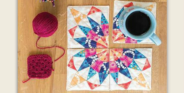 Mini Patchwork Curvy Coaster Set Pattern