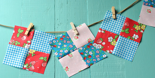How to Sew a 4-Patch Block from 2 Pre-cut Squares