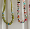 Fabric Covered Bead Necklace Tutorial