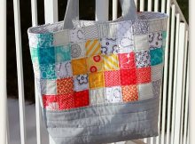 Scrappy Quilted Tote Bag Tutorial