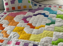 Rainbow Bows Baby Quilt and Pillow Pattern