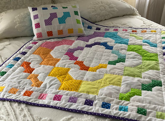 Baby quilt and pillow sale