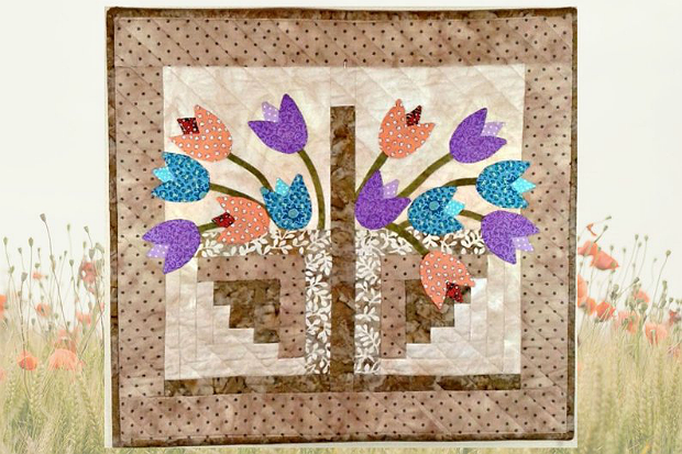 Tulip Basket Mini Quilt Pattern