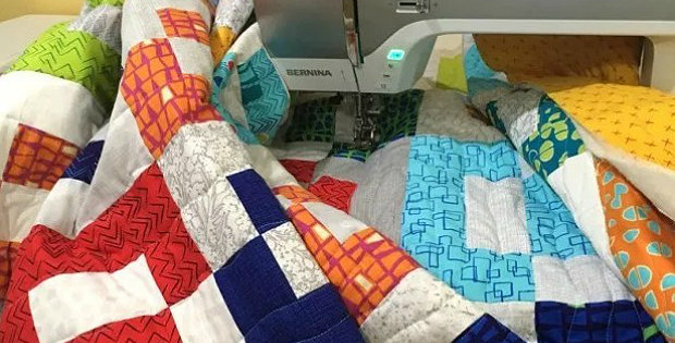 Quilt in Segments for Smoother Machine Quilting