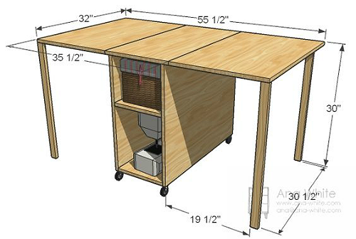 Folding deals cutting table