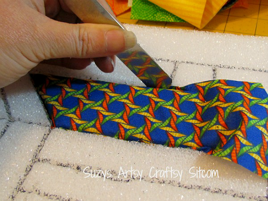 Create a No-Sew Bulletin Board from Fabric