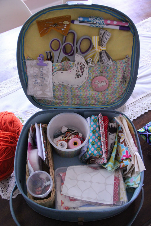 Make a Sewing Case from an Old Suitcase