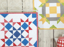 Barn Block Mini Quilt Series Pattern - July August