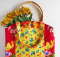 Pretty Floral Divided Tote