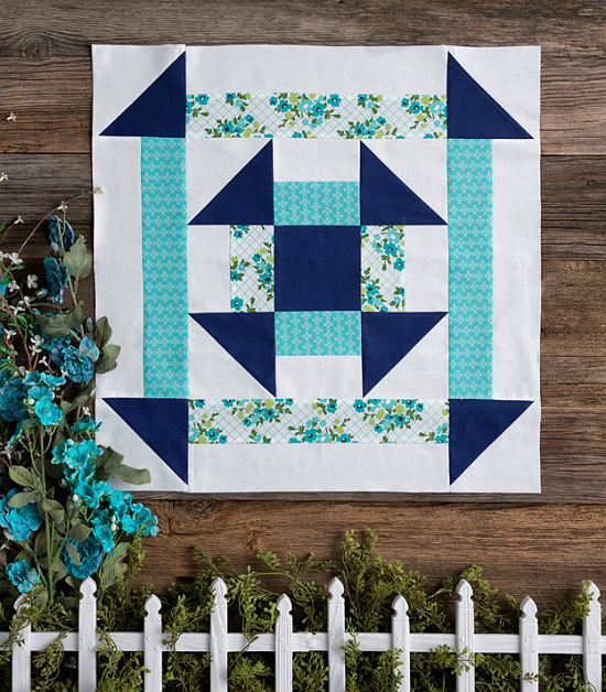 Double Churn Dash Quilt Block Pattern