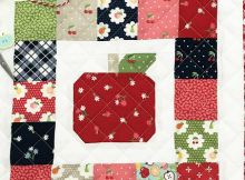 A is for Apple Mini Quilt Pattern