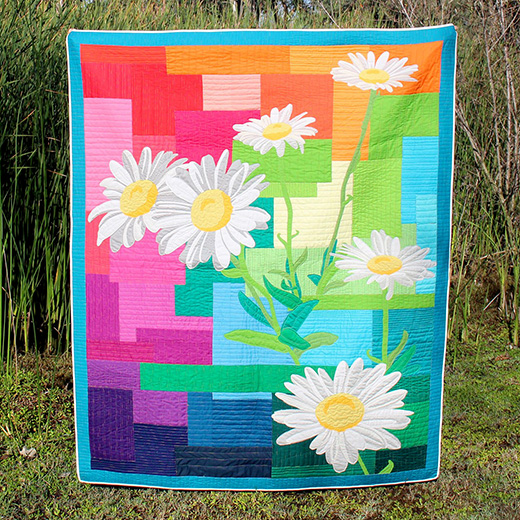 Daisy Daydream Rainbow Quilt Pattern
