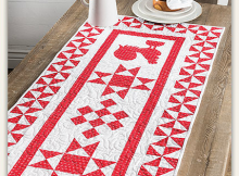 Red Rooster Table Runner Pattern