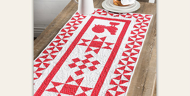 Red Rooster Table Runner Pattern