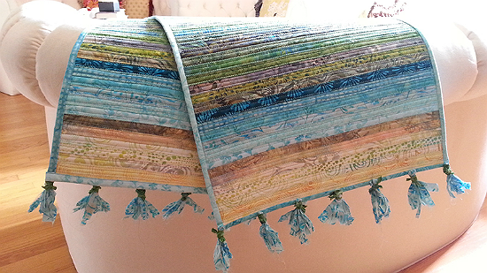 Choose a Pretty Batik Jelly Roll for This Great Runner - Quilting Digest