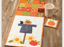 Friendly Scarecrow Table Runner Pattern