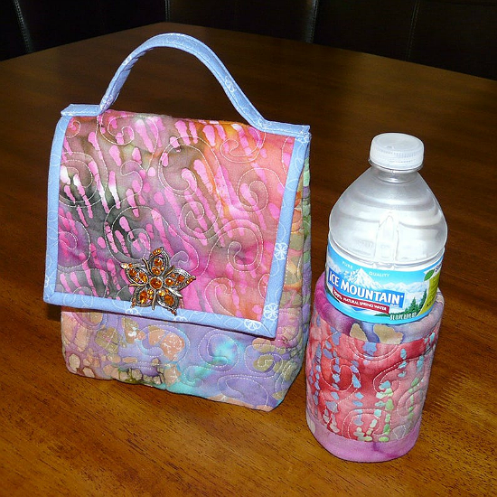 Quilted Lunch Bag and Beverage Cozy Pattern