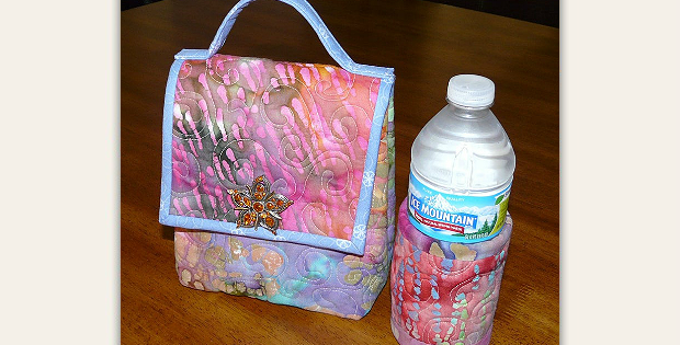 Quilted Lunch Bag and Beverage Cozy Pattern