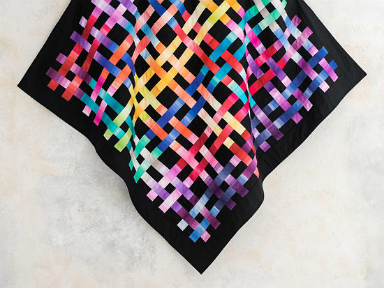 Weave it Be Ombre All Colors Quilt Pattern