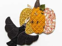 Crow and Pumpkin Pot Holders Pattern
