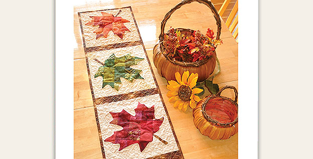 Patchwork Maple Leaf Table Runner Pattern