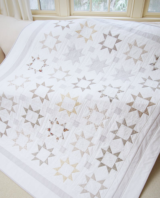 Silver Starlight Quilt Pattern
