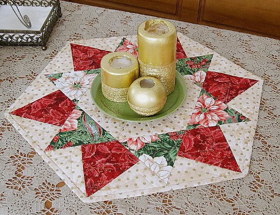 Happy Holidays Tree Skirt and Table Topper Pattern