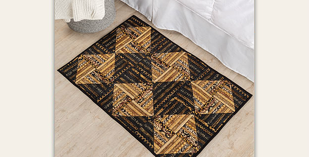 Geared Up Strip Rug Quilt Pattern