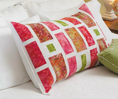 Stepping Stones Bed Runner and Pillow Sham Pattern