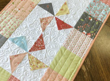 Windmills Charm Square Table Runner Pattern