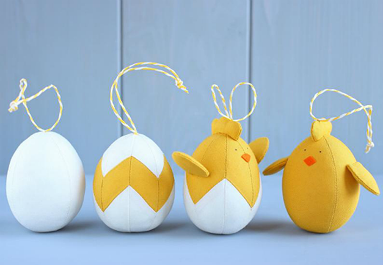 4 Easter Ornaments Sewing Pattern