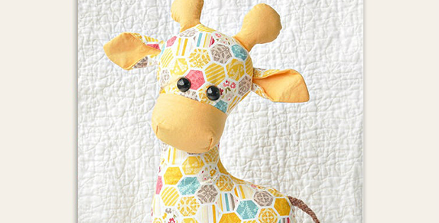 Giraffe and Friends Easy Baby Quilt from a Jelly Roll - Hooked for Life
