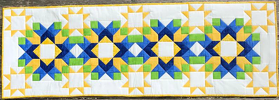 Easy Stars Pieced Table Runner Pattern