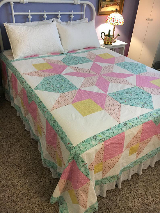 One Large Block Makes a Striking Springtime Quilt - Quilting Digest