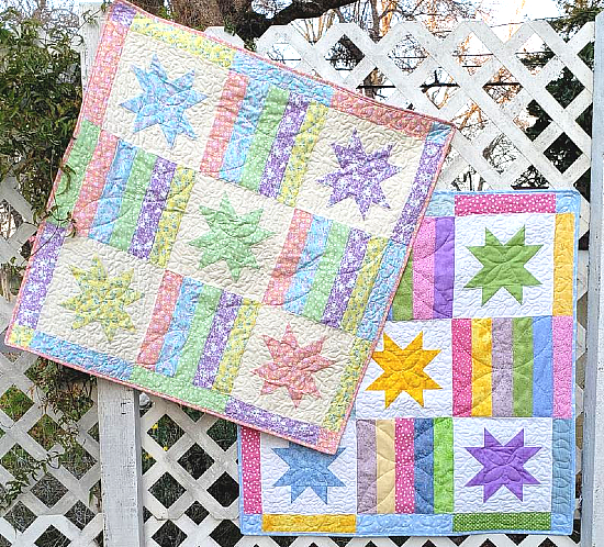 Stars and Bars Baby Quilt Pattern
