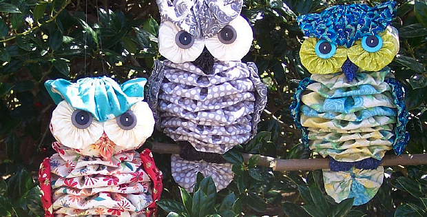 Owl wall decor, owl stuffed, owl plush toy sewing pattern