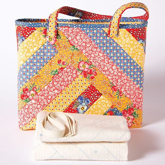 quilt as you go tote bag