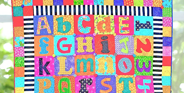 Scrappy Alphabet Quilt Pattern