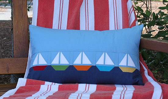 Set Sail Pillow Sham Pattern 