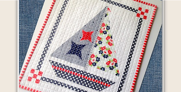 Sailboat Mini Quilt Tutorial