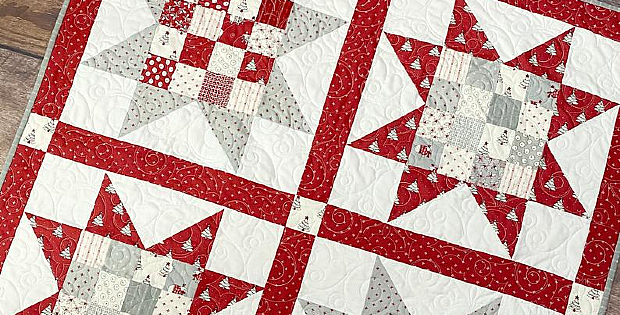 Patchwork Stars Quilt Pattern