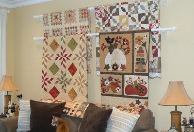 Hanging a Quilt on a Wall Using a Curtain Rod – Bobbin In Quilts