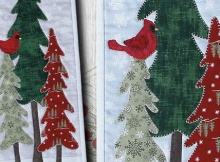 Cardinals in Winter Trees Pattern
