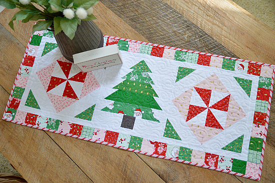 Peppermint Forest Table Runner and Quilt Pattern