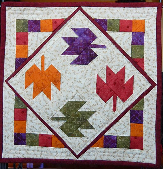 Tumbling Leaves Autumn Miniature Quilt Pattern