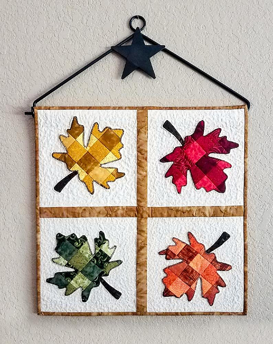 Tessellating Autumn Leaves Wall Hanging Pattern