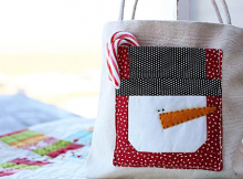 Snowman Gift Bag Pattern